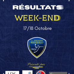 Résultats matchs du 17/18 Octobre 2026